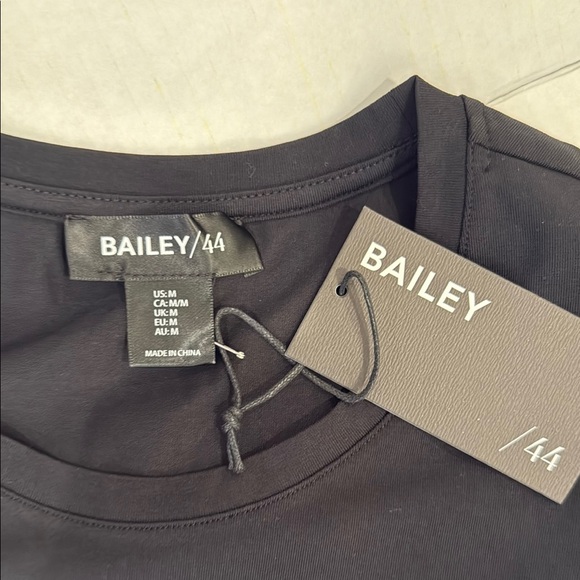 Bailey/44  Black Ruffle Sleeve Top NWT - Picture 10 of 11